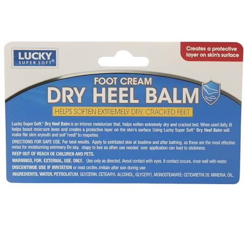 Lucky Super Soft Dry Heel Balm - Moisturizing Foot Cream (2 oz)
