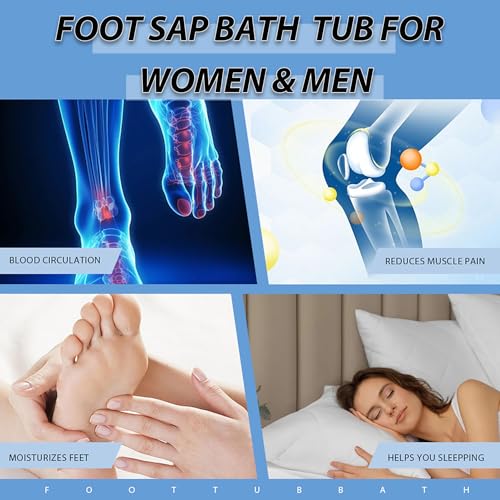 JOYMAY Blue Foot Soaking Bath Basin - Relaxation & Stress Relief