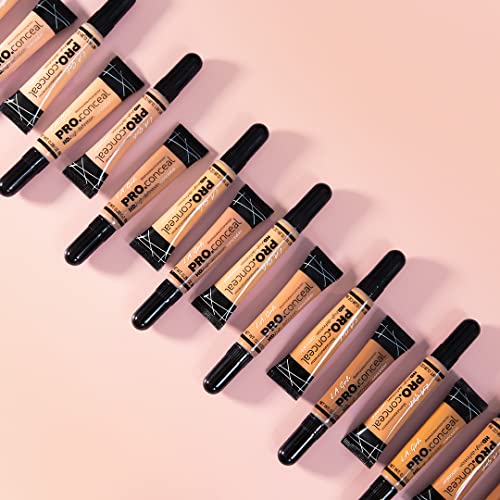 L.A. Girl HD Pro.Conceal Lightweight Long-Wearing Concealer, Nude GC974 (2-Pack)