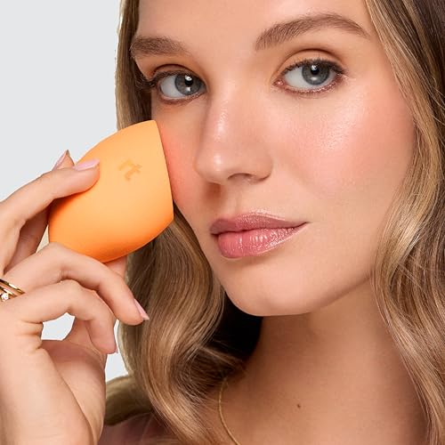 Real Techniques Miracle Complexion Sponge 4 Pack, Makeup Blending Sponges For Liquid & Cream Foundation & Skin Tints, Buildable Coverage, Natural, Dewy Base, Cruelty- Free, Latex-Free Foam