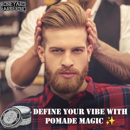 Boneyard Barbering Matte Hair Pomade for Men - 4 Oz, Strong Hold