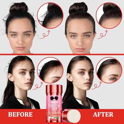 Goiple Strawberry Scent Hair Wax Stick 2.64oz Non-Greasy, Long-Lasting Styling for Men, Women & Kids
