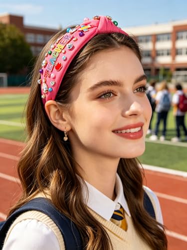 NVENF Style H Crystal Pearl Teacher Headband - Back to School Hair Accessory