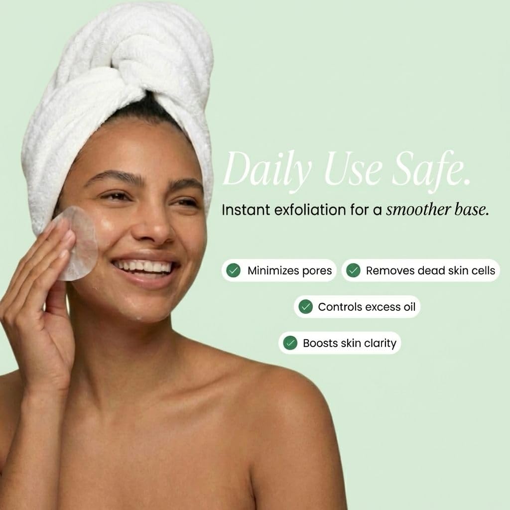 Toner Pads - Gentle Dual-Action Pore Minimizer for All Skin Types | 70 Exfoliating Textured Pads