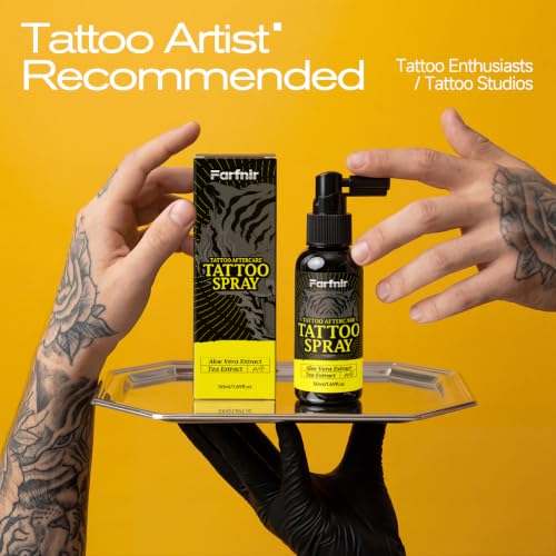 Farfnir Tattoo Spray 50ml - Refreshing Moisturizer for Fresh & Old Ink