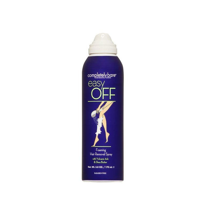 completely bare easy OFF | Foaming Hair Removal Spray | Shea Butter | Aloe Vera | Volcanic Ash | 5.8 OZ