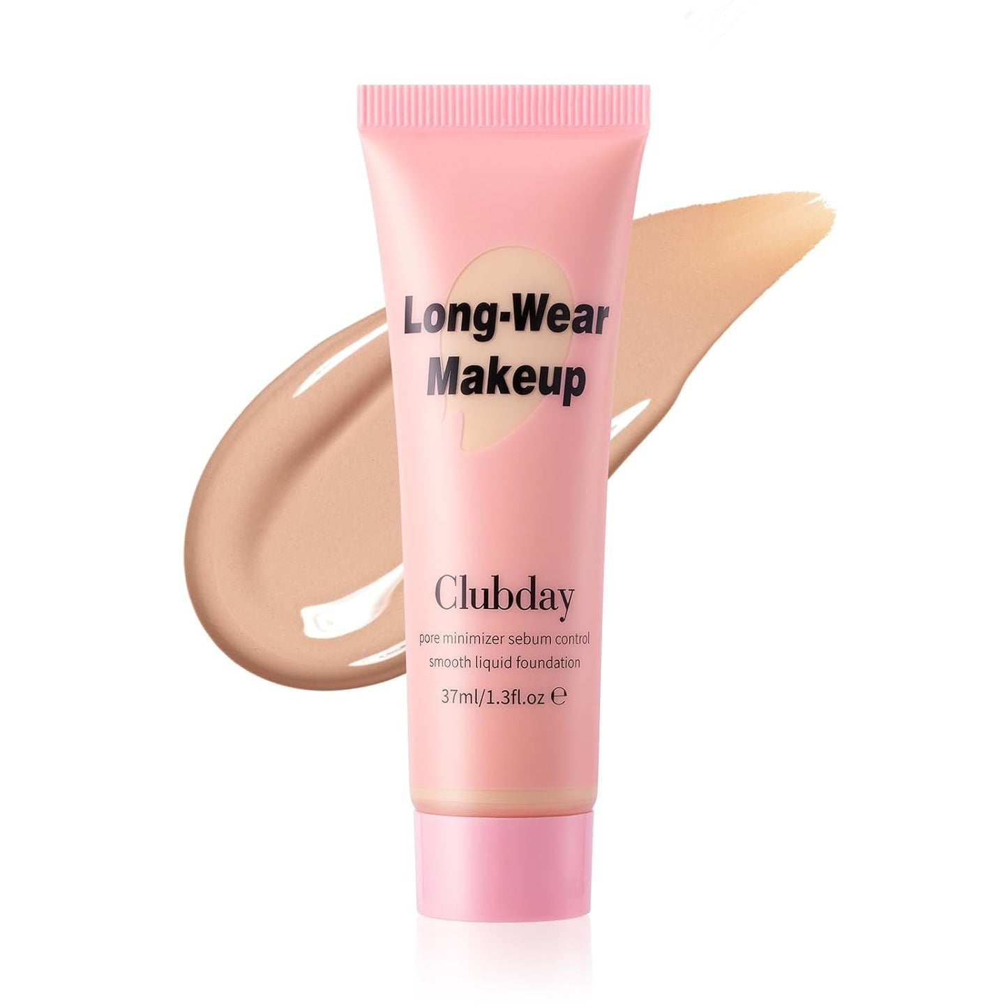Long-Wear Liquid Foundation - Pore Minimizer & Sebum Control, Oil-Free Matte Finish | 37ml/1.3 Fl Oz