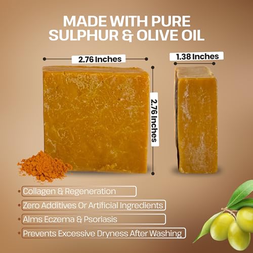 Dr.Ancient Sulfur Soap for Acne-Prone Skin & Dark Spots - 2 Pack