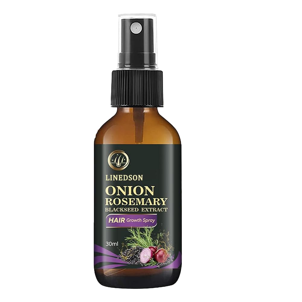 Hair Growth Spray - Rosemary, Onion & Black Seed Formula for Hair Loss Control | Nourishing & Strengthening