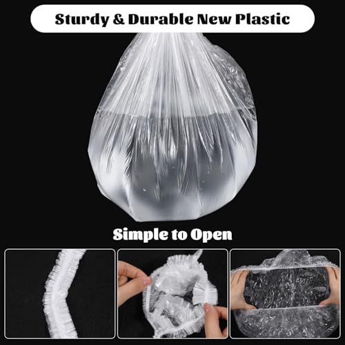 Extra Large Disposable Shower Caps for Long Braids - 10 Pack