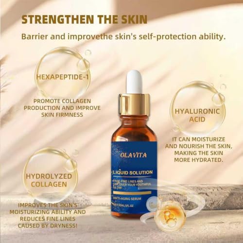 OLAVITA Anti-Aging Serum Duo - Vitamin C & Collagen Hydrating Formula