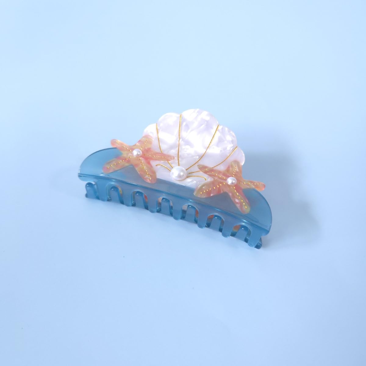 Starfish Hair Clip - Acetate Claw Clip for Women | Stylish Shell Design