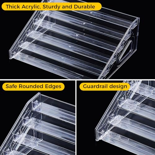 6 Tier Acrylic Nail Polish Organizer Holder Rack – Clear Display Stand for Bottles, Essential Oils, Makeup