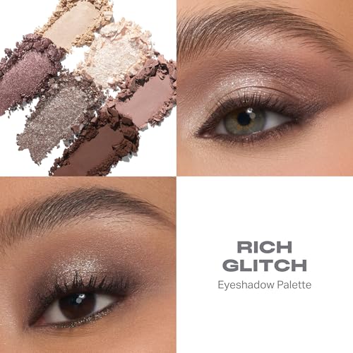 Morphe ChromaPlus 6-Pan Eyeshadow Palette - Rich Glitch High-Pigment Makeup