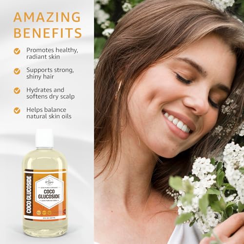 33rd Parallel Coco Glucoside Surfactant - Natural DIY Cosmetic Ingredient, 8oz