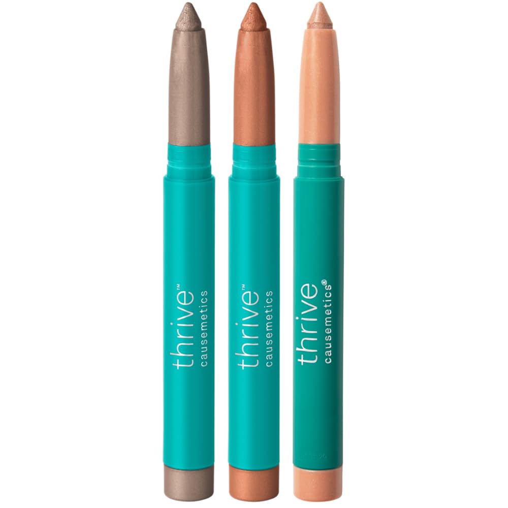 Brilliant Eye Brightener Eyeshadow Stick Bundle - Waterproof & Long-Lasting | 3 Shades for Blue Eyes