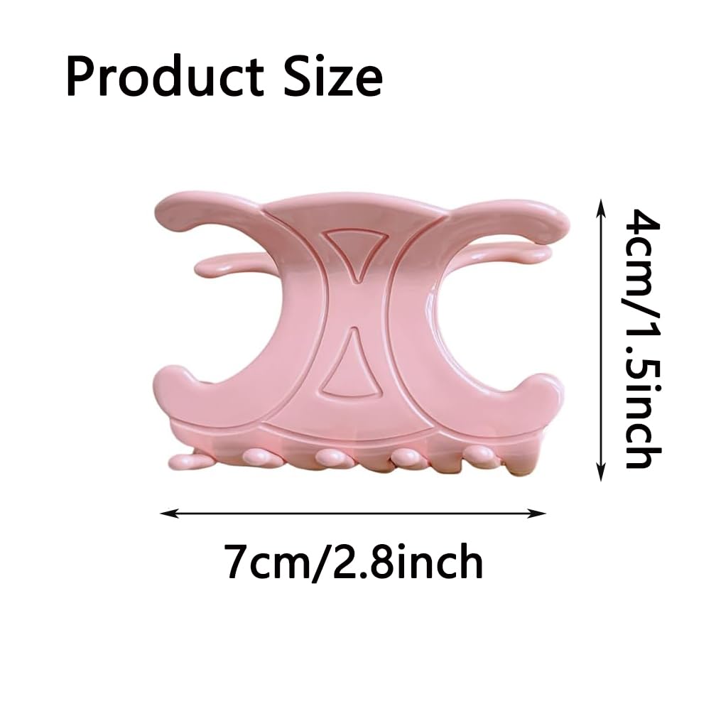 Acetate Butterfly Hair Clips - 5 PCS Durable Medium Size Hair Claw Clips for Women | Secure Hold (2.76 x 1.66 Inch)
