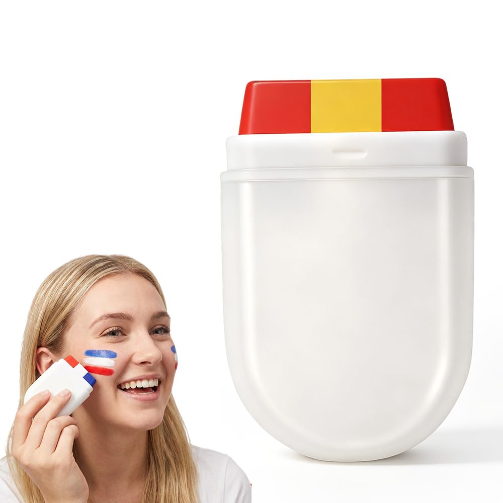 Face Paint Stick for Sports Fans - Washable Red, White & Green Body Paint for Baseball & Soccer Games | 2026 Design