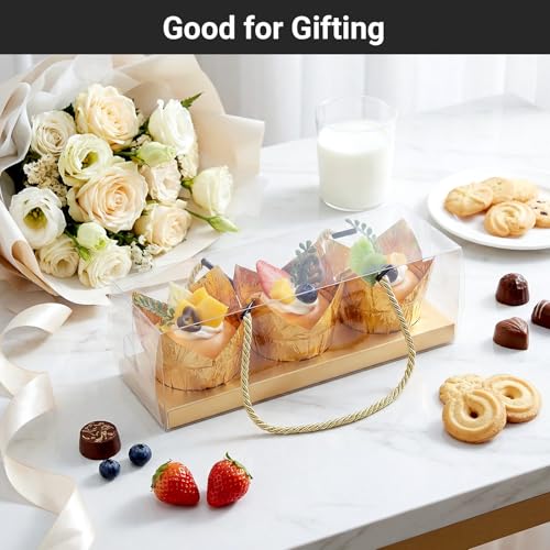 EUSOAR 50Pcs Aluminum Foil Cupcake Liners - Eco-Friendly Baking Cups
