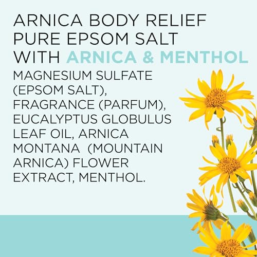 Dr Teal's Epsom Salt Magnesium Soak with Arnica & Menthol - 3 lbs (Pack of 2)