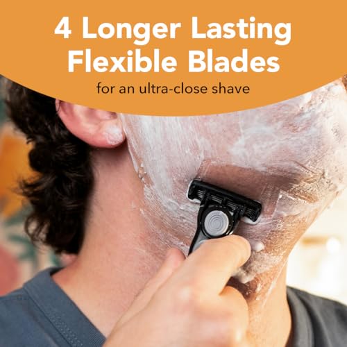 BIC Flex 4 Men's Refillable Razors - 4-Blade with Ergonomic Handle