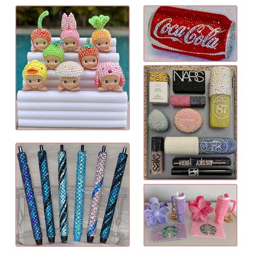34000 Pcs 40-Color Resin Rhinestone Bedazzling Kit with B7000 Glue