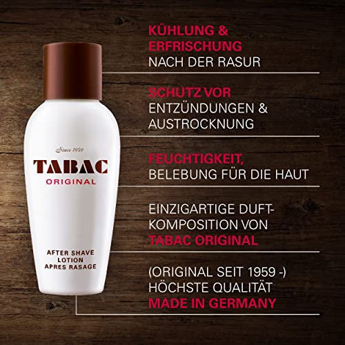 Tabac Original Aftershave Lotion for Men, 3.4 oz / 100 ml