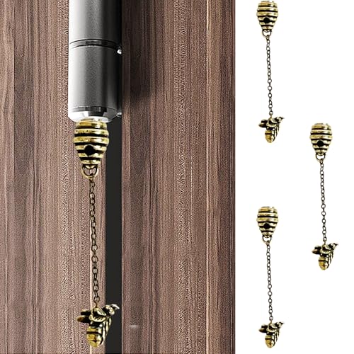 Brass Bee Hive Magnetic Hinge Heads - 3 Pcs Decorative Toppers