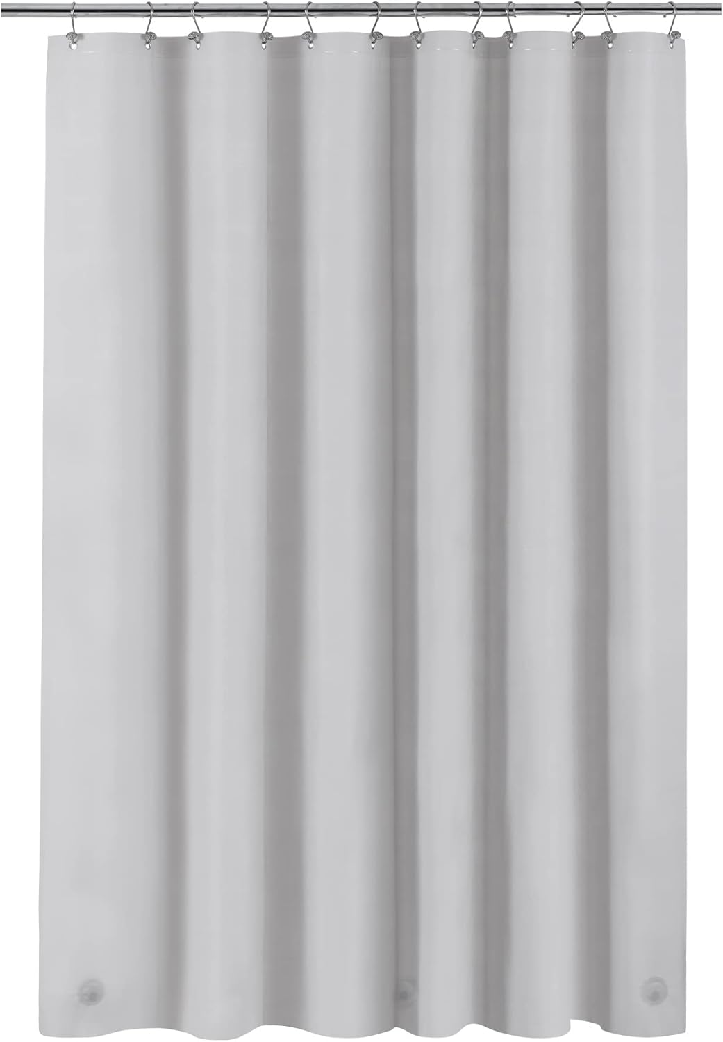 Clear Plastic Shower Liner - Premium Waterproof PEVA Curtain with Rustproof Grommets & 3 Magnets | Standard Size