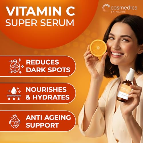 Cosmedica Vitamin C Serum 1 fl oz - Brightening & Anti-Aging with Hyaluronic Acid