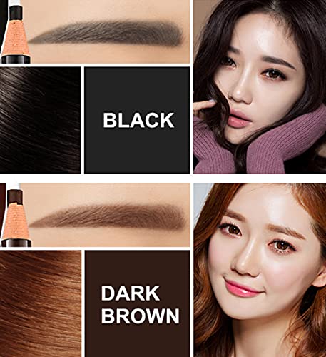 Go Ho 6 PCS Eyebrow Pencil Set - Waterproof & Long-lasting Gel