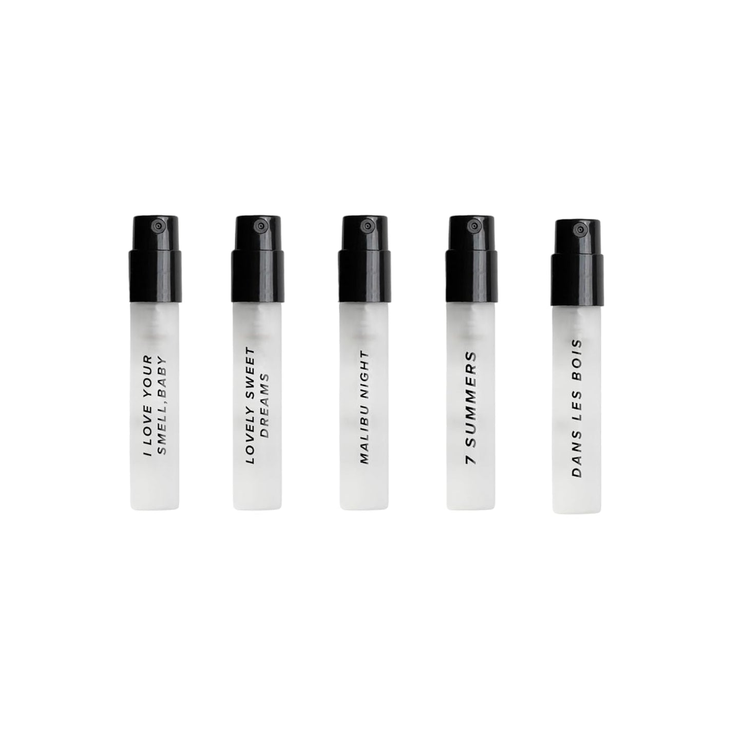 DIME Beauty Eau de Toilette Perfume Sampler - Hypoallergenic Clean Scents | Set of 5 x 2ml