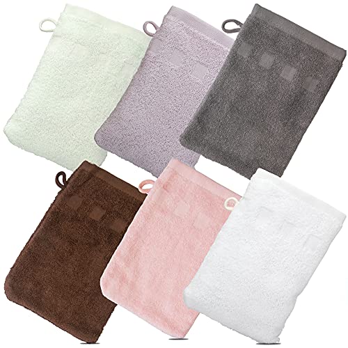 Made Easy Kit Bath Mitts - Pack of 6 (6" x 9") European Style