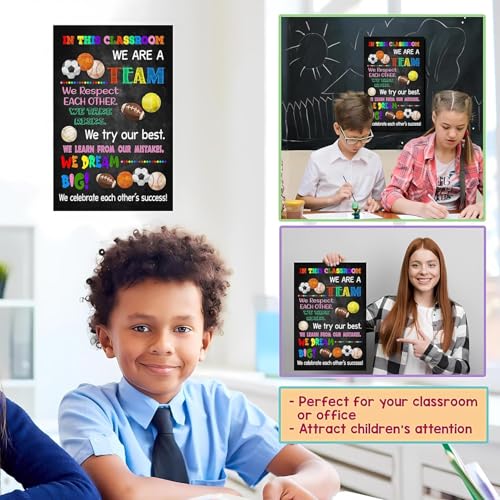 Motivational Sports Posters for Kids - 11x17 Classroom Decor
