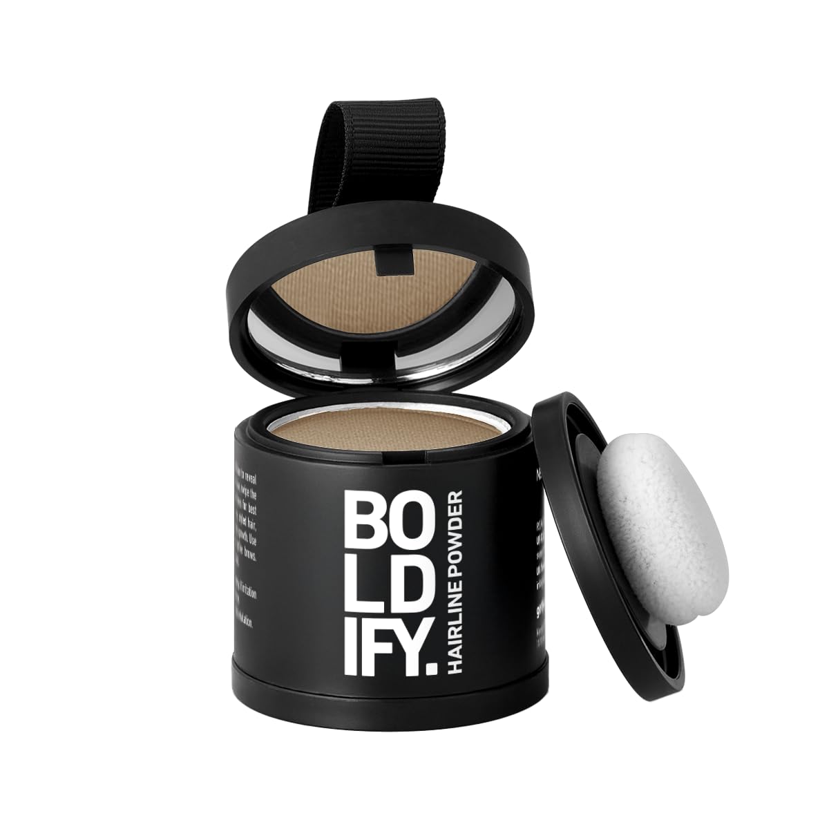 BOLDIFY Hairline Powder - Water-Resistant Root Touch Up for Gray Coverage | 10g Medium Brown, 24-Hour Stain-Proof