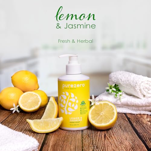 Purezero Lemon & Jasmine Hand Soap - Moisturizing & Sulfate-Free, 10oz
