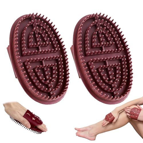 Full Body Massage Brush Set for Relaxation & Pain Relief - Non-Slip Grip, 2PCS