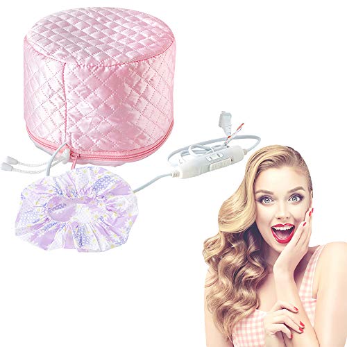 Yomagine Pink Hair Heat Treatment Cap for Deep Conditioning