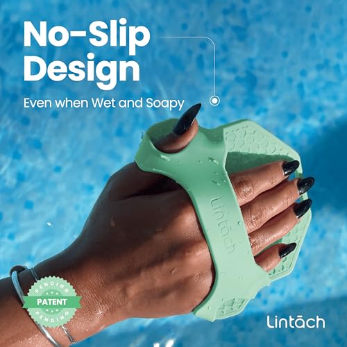 Mint Silicone Body Scrubber - Exfoliating Shower Loofah Alternative