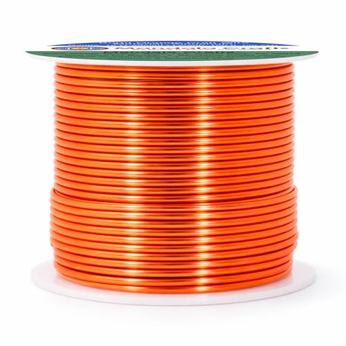 16 Gauge Burnt Orange Anodized Aluminum Craft Wire - 100 FT