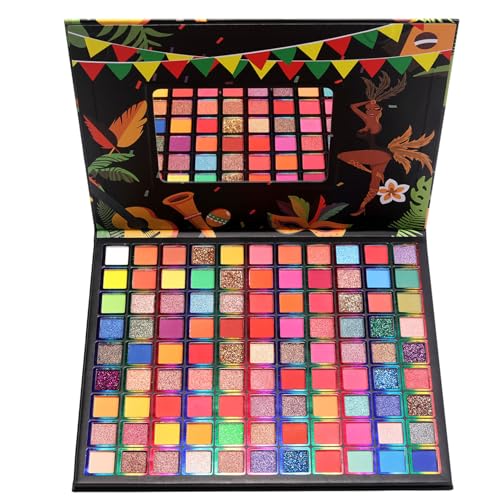 99 Colors Eyeshadow Palette - High Pigmented Matte & Glitter Makeup