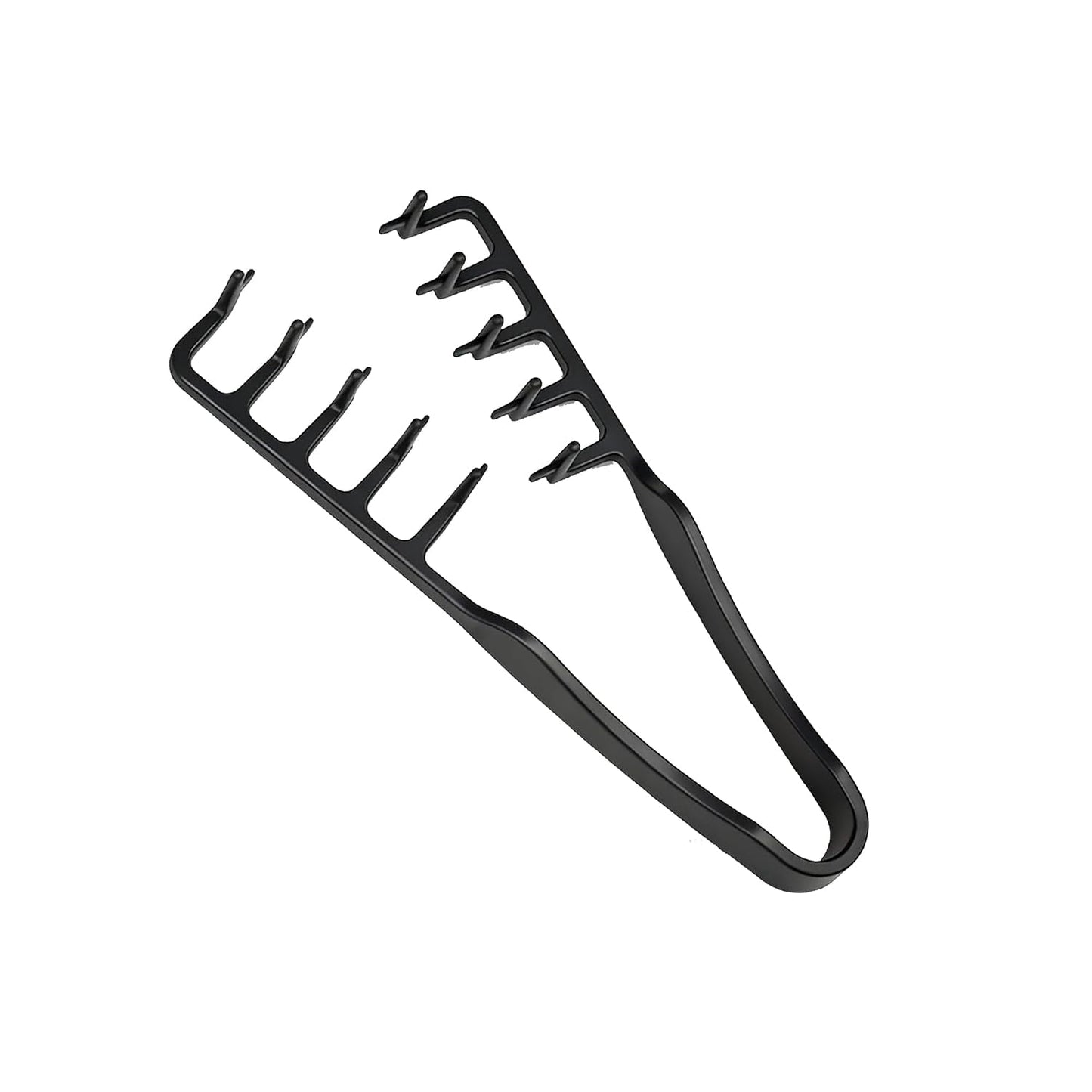 Volumizing Comb - Fluffy Texture Styling Tool for Men & Women | Non-Slip Grip, ABS Plastic (Black)
