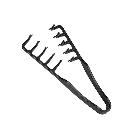 Volumizing Comb - Fluffy Texture Styling Tool for Men & Women | Non-Slip Grip, ABS Plastic (Black)