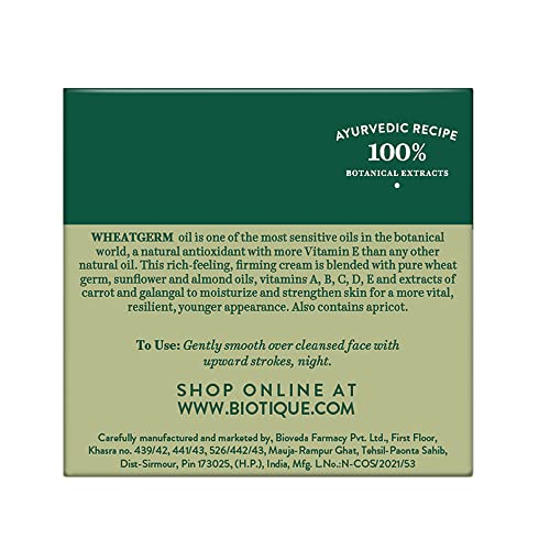 Biotique Wheat Germ Firming Face and Body Cream - 50g