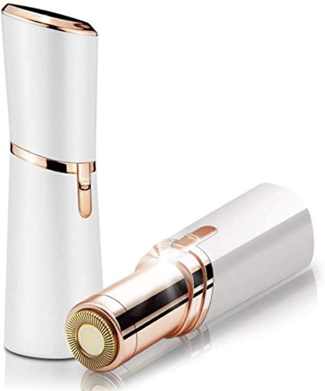 LA Beauty™ Hair Remover for Face, Women Facial Hair Trimmer, Great for Peach Fuzz, Chin, Upper Lip Hair, Ideal Gift for Women, Battery Included with Built-in LED Light (White))