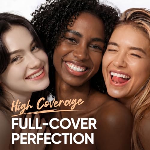 SKINTIFIC Full Coverage Cushion Foundation 22N Shell Beige - Satin Glow, Oil-Control & Waterproof BB Cream