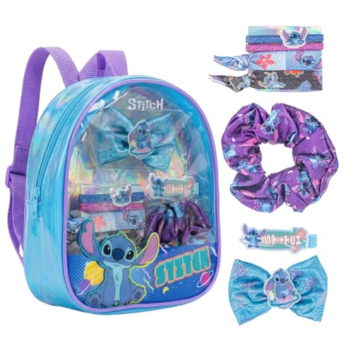 Stitch Hair Accessories Set for Girls - Bow, Clips & Ties, Kid-Friendly