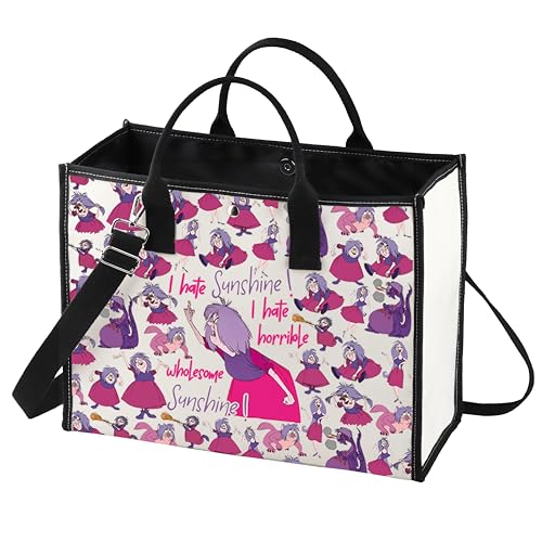 LEVLO Hate Sunshine LT Cosmetic Bag for Women Girls - Madam Mim Fan Gift, Makeup & Toiletry Pouch