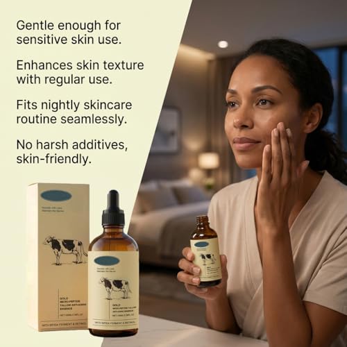 Retinol & Peptide Tallow Facial Serum - Daily Skin Moisturizing Essence
