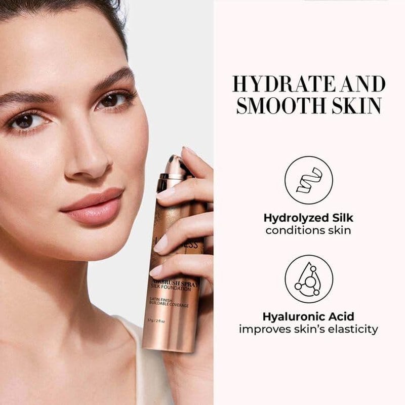 LUMINESS Face Time All-In-One Makeup Kit | Airbrush Foundation, Face Palette & Brush Set - Long-Wearing, Easy to Blend (02 - Fair)
